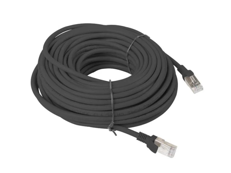 PCU6-10CC-2000-BK Patchcord RJ45 cat. 6 UTP 20m black Lanberg