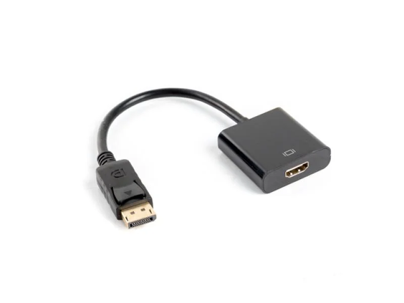 AD-0009-BK adapter Displayport M ->HDMI F 10cm Lanberg