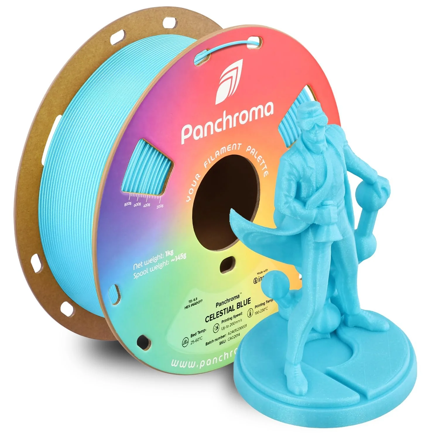 GEMBIRD 3DP-PLA1.75-01-GB Filament PLA Galaxy Blue 1.75mm 1kg