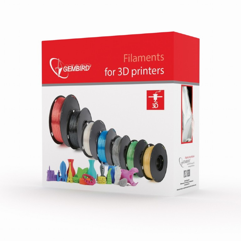 3DP-PLA1.75-01-O Filament PLA Orange 1.75mm 1kg Gembird