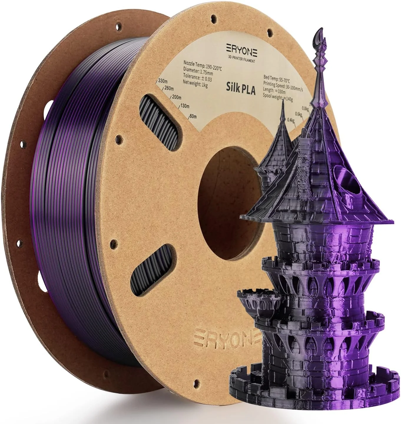 GEMBIRD 3DP-PLA1.75-01-PR Filament PLA Purple 1.75mm 1kg