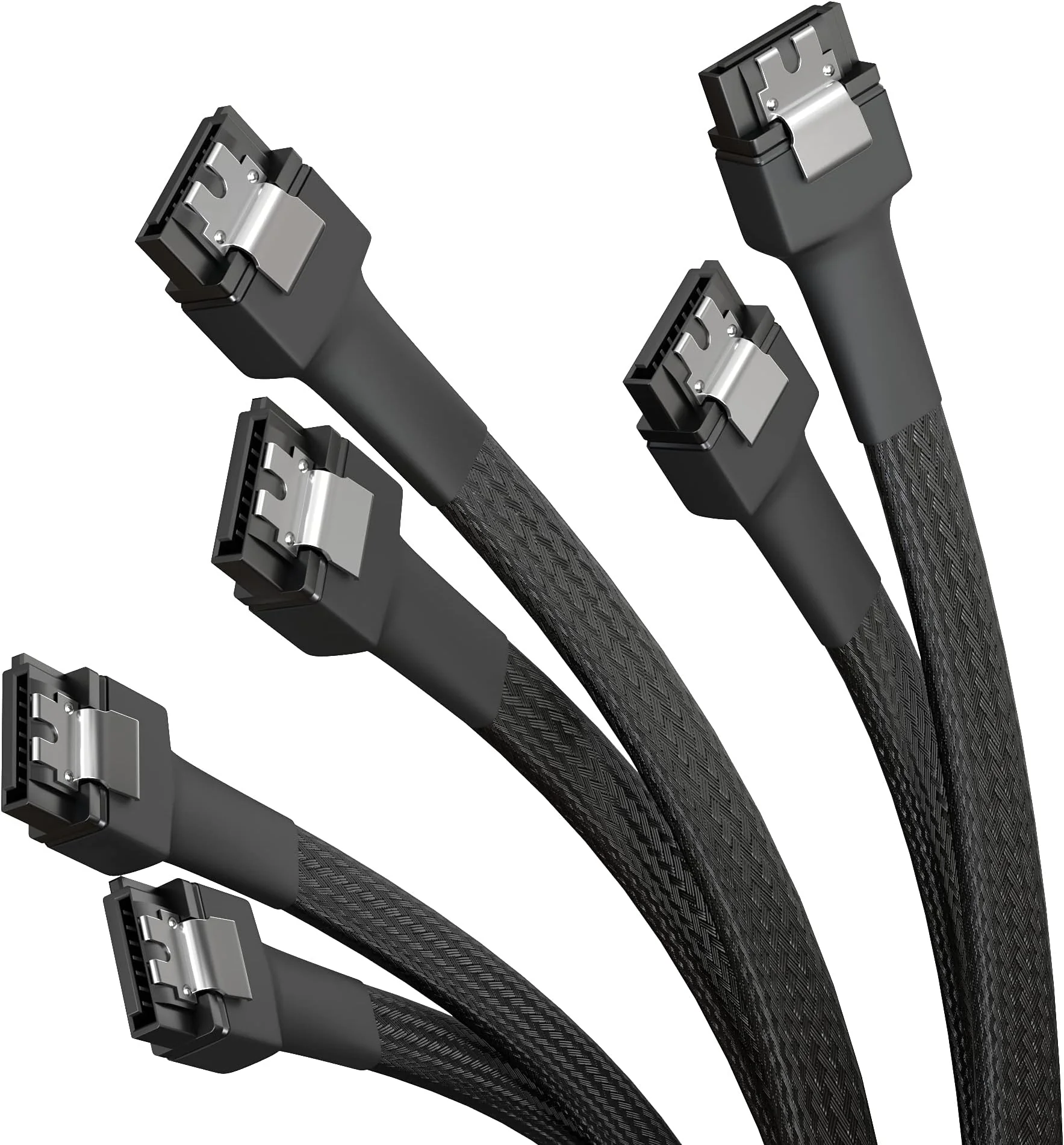 GEMBIRD CC-SATAM-DATA90-0.3M Serial ATA III 30 cm Data Cable with 90 degree bent metal clips red