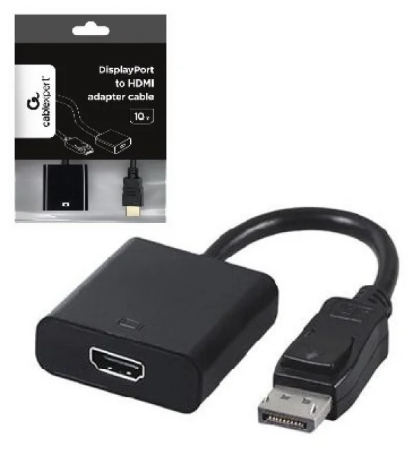 GEMBIRD AB-DPM-HDMIF-002 Displayport male to HDMI female adapter 10cm black blister