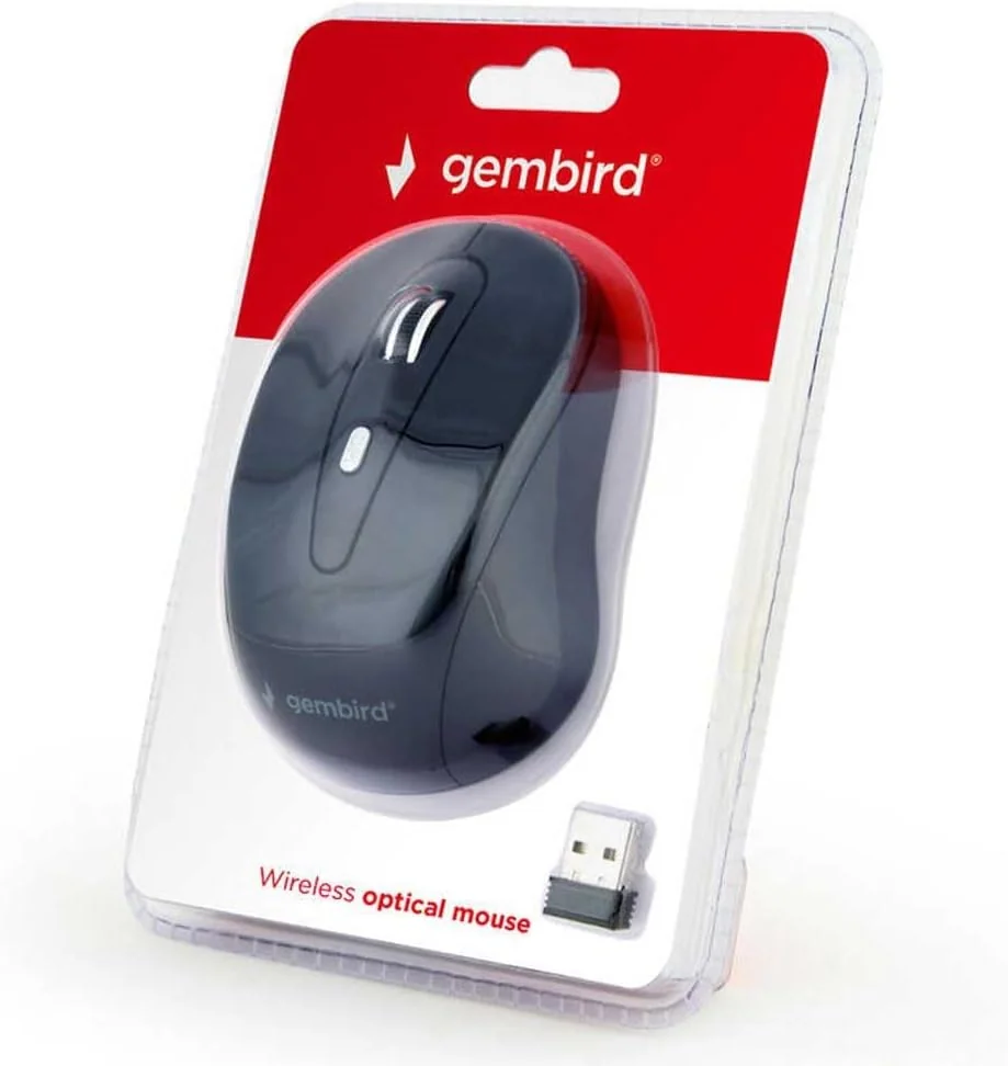 GEMBIRD MUSW-4B-01-W Gembird Wireless optical mouse MUSW-4B-01-W 1600 DPI nano USB white