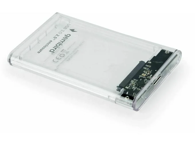 EE2-U3S9-6 HDD/SSD enclosure for 2.5 SATA - USB 3.0 9.5mm transparent plastic Gembird
