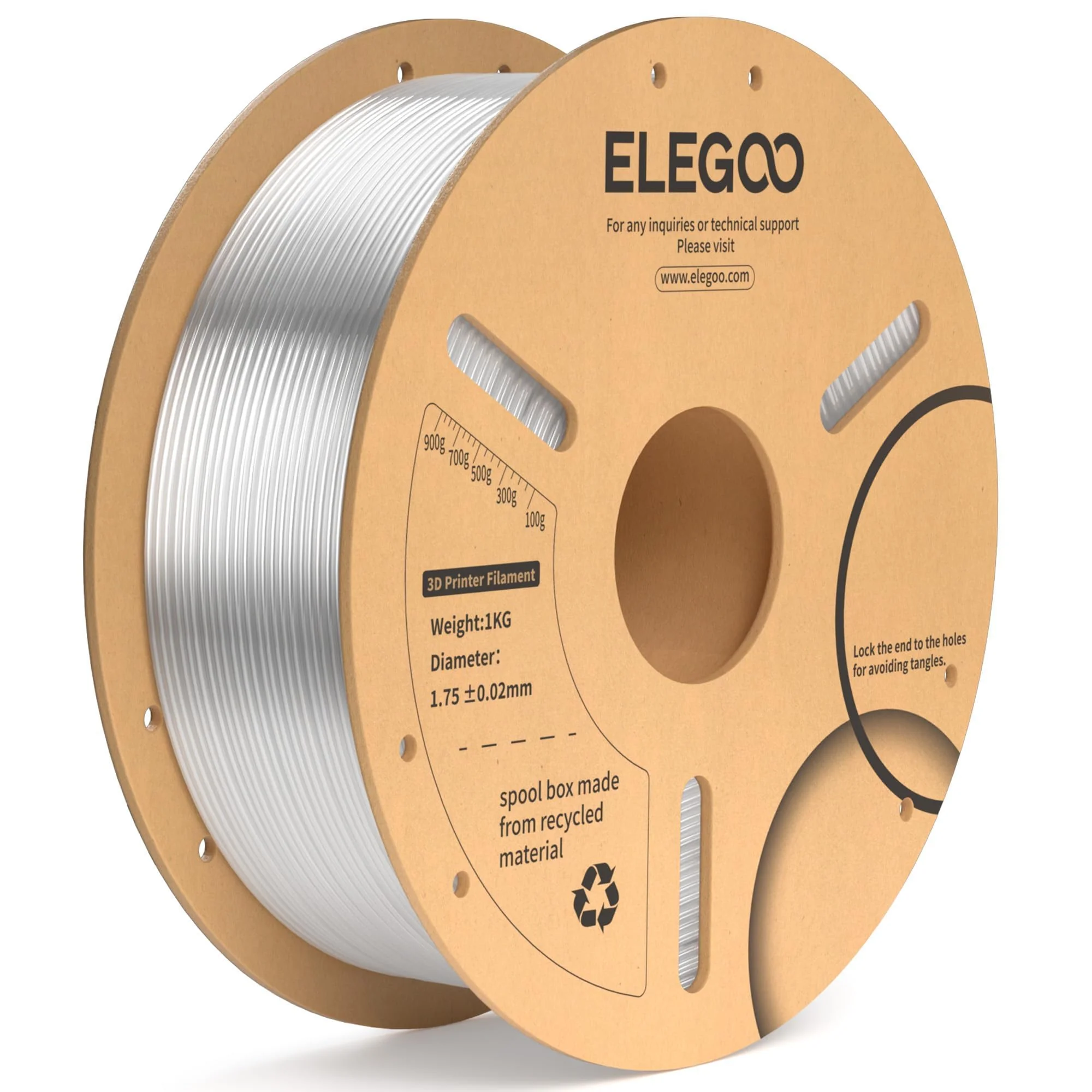 GEMBIRD 3DP-PLA+1.75-02-GR Filament PLA-plus Grey 1.75mm 1kg