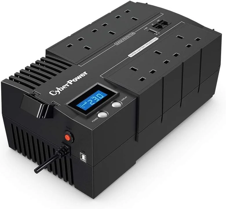 CYBERPOWER BRICs II BR1200ELCD UPS AC 230V 720Watt 1200VA 5.5Ah USB output connectors 8