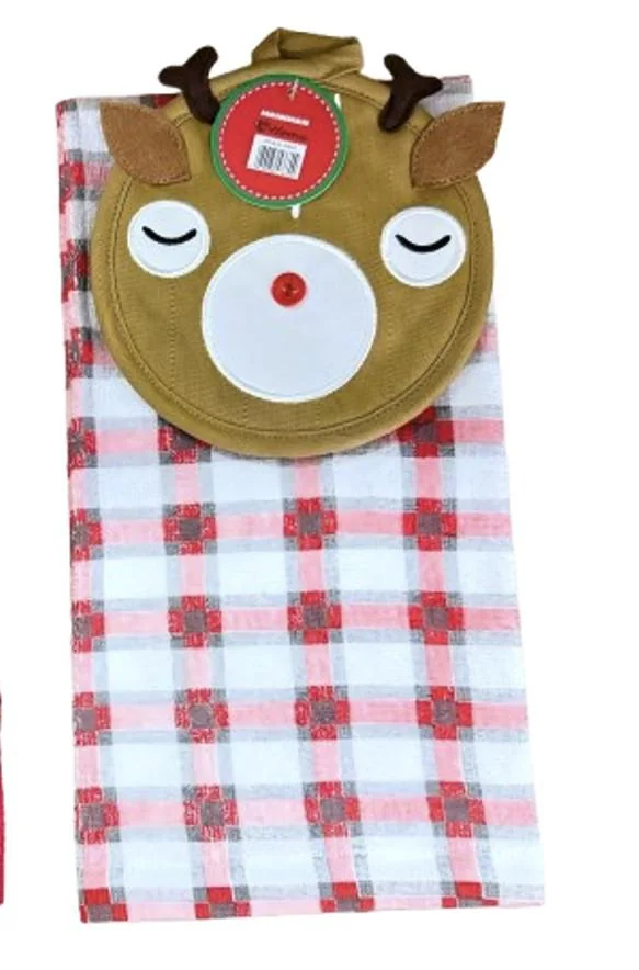 Set 2 piese bucatarie:suport vase,prosop Deer Heinner