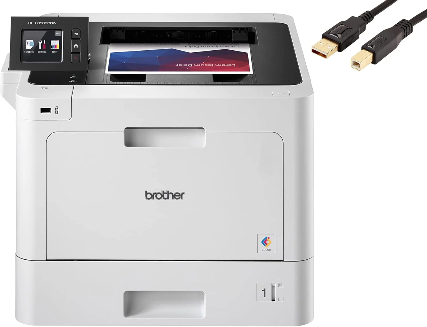 BROTHER HLL8360CDWRE1 Brother HL-L8360CDW Imprimanta laser color A4, duplex, retea, wireless, NFC