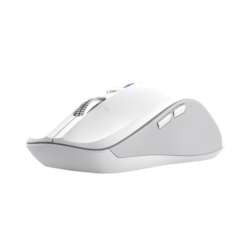 Mouse wireless Trust Ferro Hyperscroll, material ABS, interfata USB-A rezolutie maxima 3200 dpi, alb