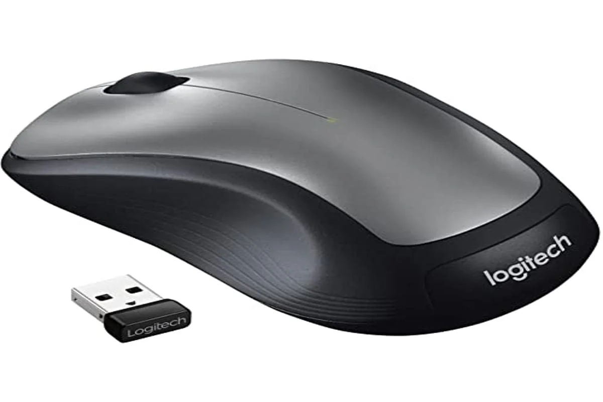 LOGITECH M190 Mouse optical 3 buttons wireless USB wireless receiver mid grey