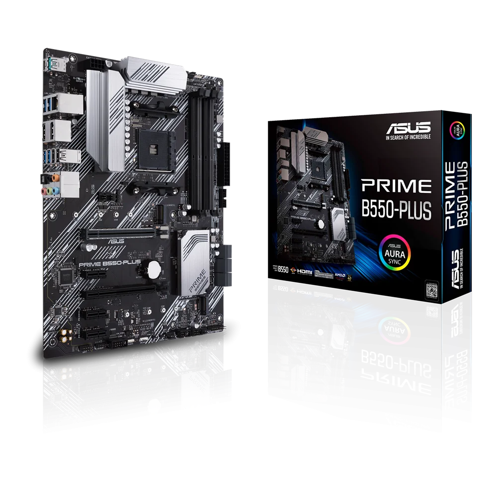 PRIME B550-PLUS AM4 4xDDR4 ATX DP HDMI USB MB ASUS