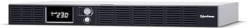 CYBERPOWER Office Rackmount Series OR1000ERM1U UPS Rack AC 230V 600Watt 1000VA 1-phase Ethernet RS-232 USB oc 6 1U silver