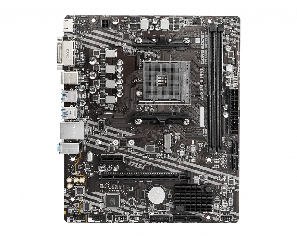 MSI A520M-A PRO AM4 2xDDR4 mATX HDMI DVI USB MB