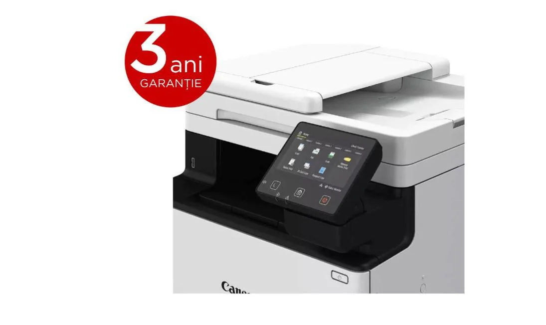 CANON MF752CDW II A4 COLOR LASER MFP, Functii: Printare, Copiere, Scanare, Viteza: 33ppm, Rezolutie: 1200 x 1200 dpi, Duplex, FPO: 14 sec., Limbaje printare: UFRII, PCL 5c1, PCL6, Copiere: 33ppm, Rezolutie: 600 x 600 dpi, DADF, pana la 999 copii, Zoom: