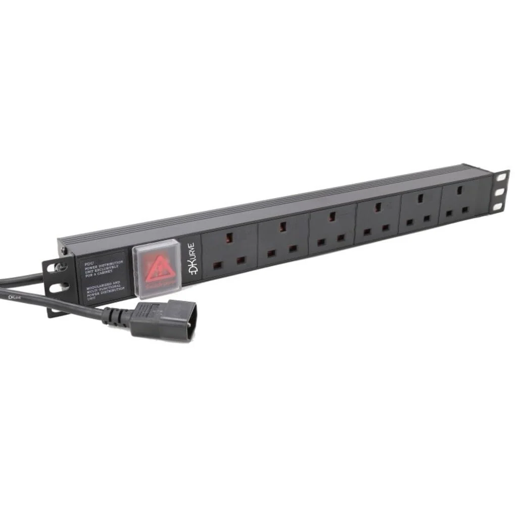 PDU 8x French socket 1U 10A 3m C14 Plug Gembird