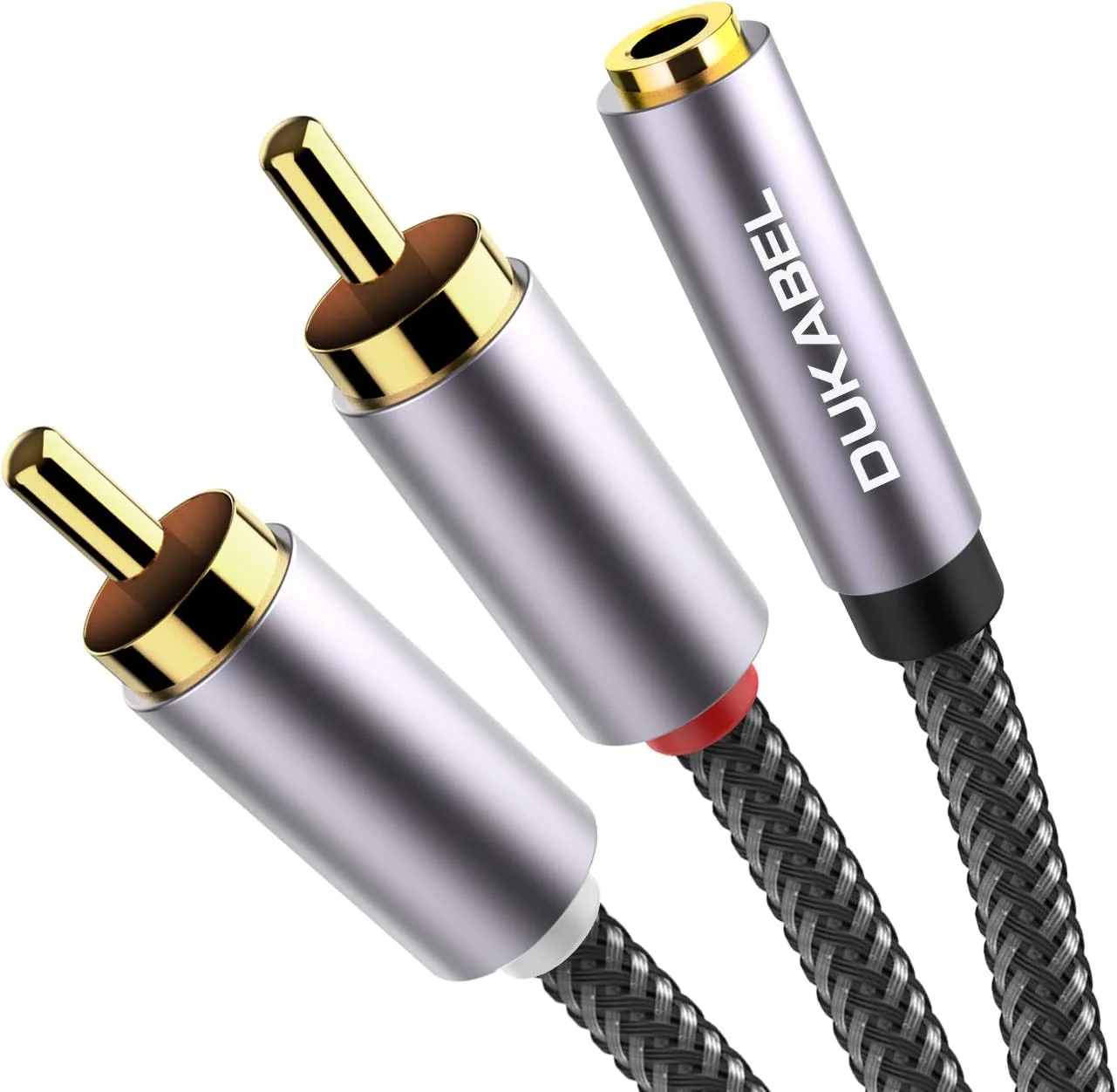 GEMBIRD 3.5mm stereo plug to 2xRCA plugs 2.5m cable gold-plated connectors