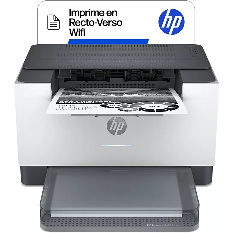 LaserJet M209dw Printer Mono B/W Duplex laser A4 600x600dpi 29ppm capacity: 150 sheets USB 2.0 LAN Wi-Fi Bluetooth LE HP