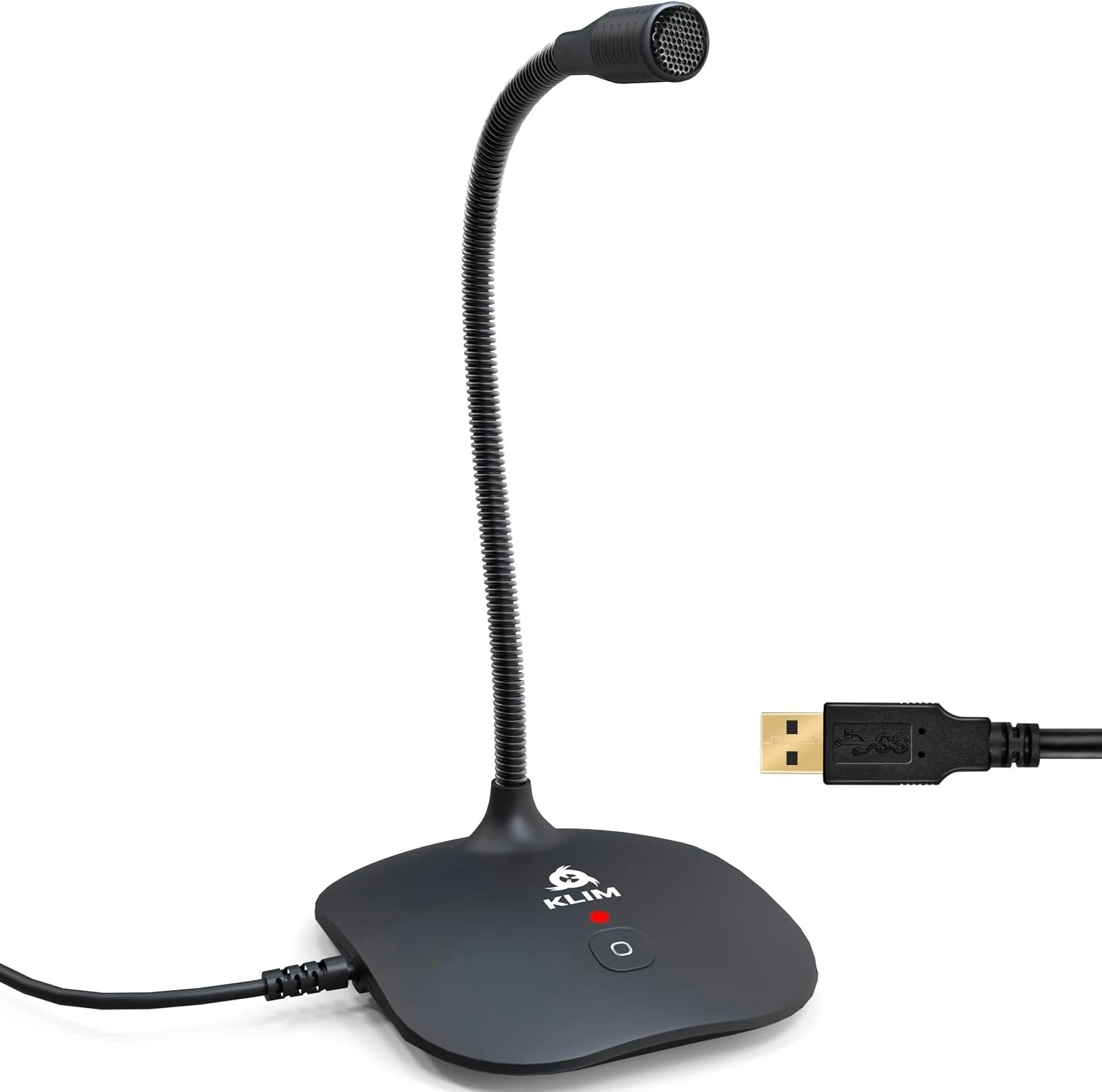 GEMBIRD USB desktop microphone MIC-DU-01 with integrated sound card