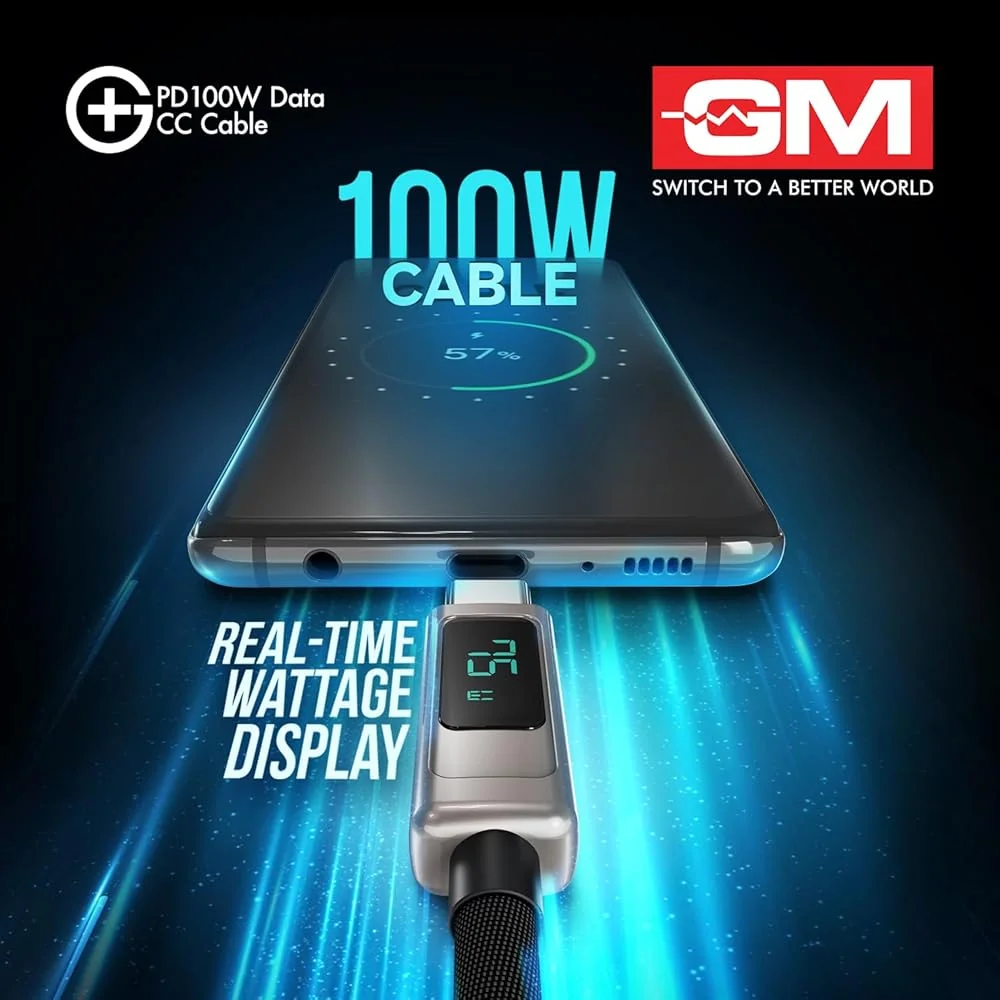 GEMBIRD Type-C Power Delivery PD charging and data cable 60W 1m black