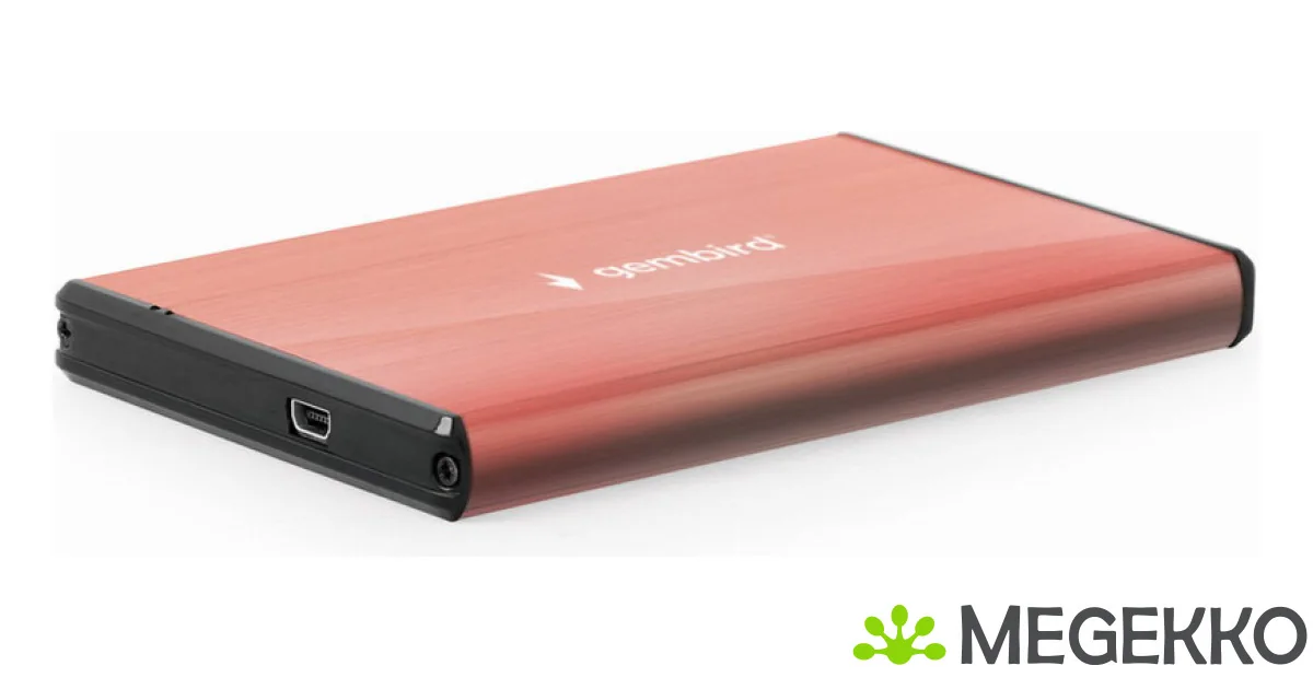 GEMBIRD EE2-U3S-3-P USB 3.0 2.5inch HDD enclosure brushed aluminum pink