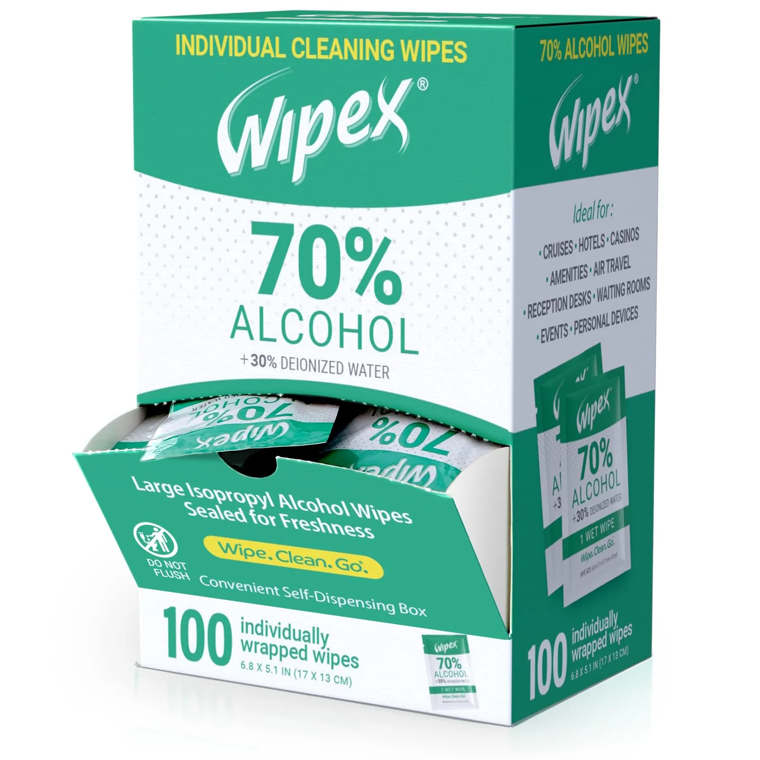 GEMBIRD CK-AWW50-01 Alcohol cleaning wipes 50 pcs micro-fiber