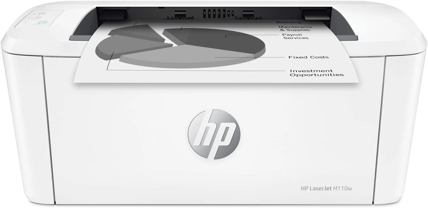 HP LaserJet M110w Printer Mono B/W laser A4/Letter 600x600dpi 20ppm capacity 150 sheets USB 2.0 Wi-Fi Bluetooth LE