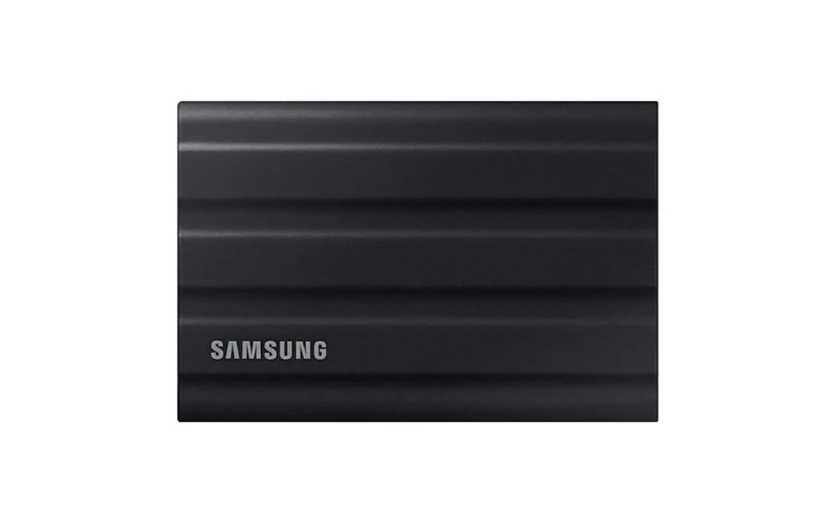 Portable SSD T7 Shield 2TB USB 3.2 Gen 2 + IPS 65 black Samsung