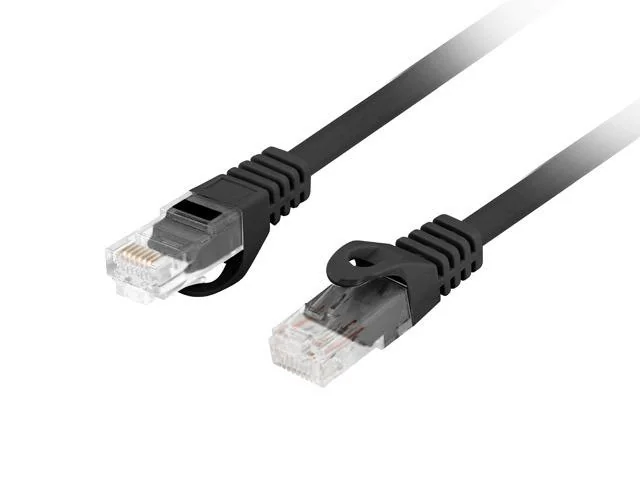 LANBERG Patchcord cat.6 UTP LSZH CU 10m black Fluke passed