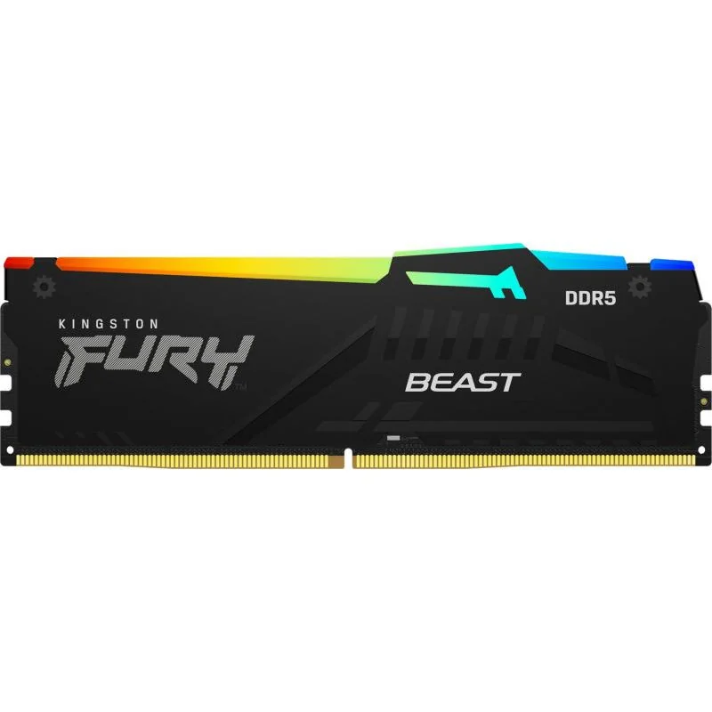 16GB 5200MHz DDR5 CL40 DIMM FURY Beast RGB Kingston