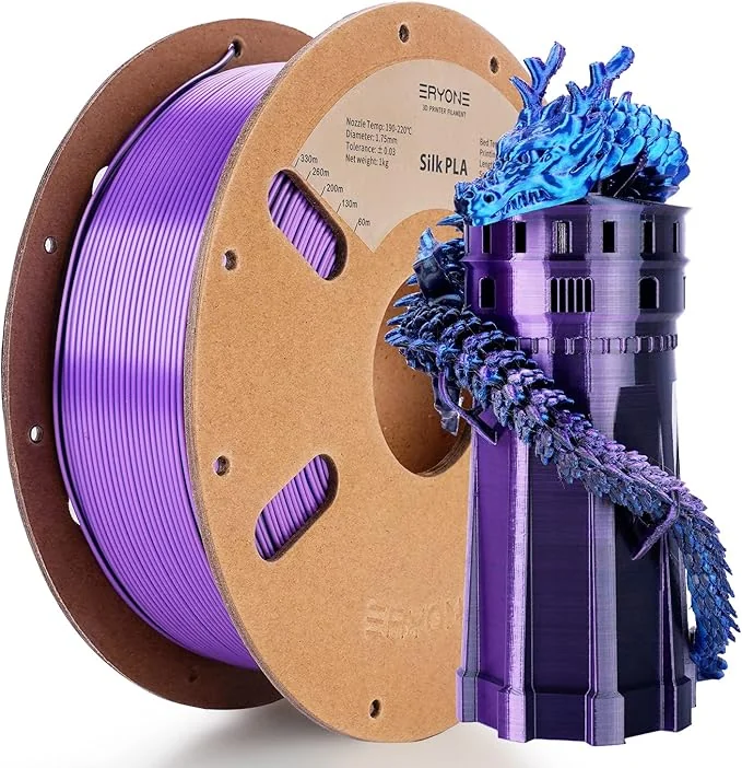 GEMBIRD 3DP-PLA-SK-01-ICE Filament PLA Silk Ice Ice blue + dark blue 1.75mm 1kg