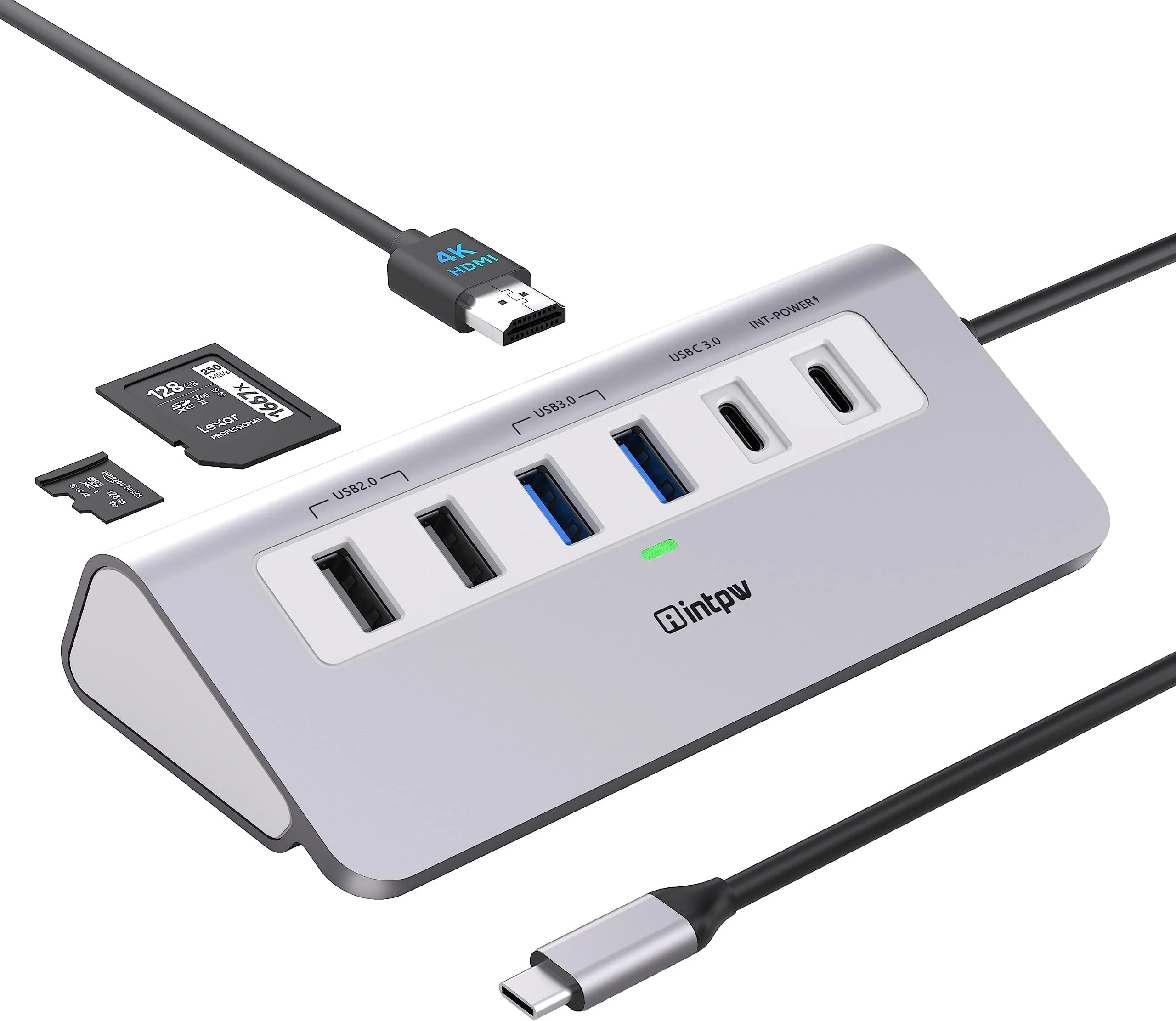 USB Type-C 3-port USB hub USB3.1 + USB 2.0 with card reader Gembird