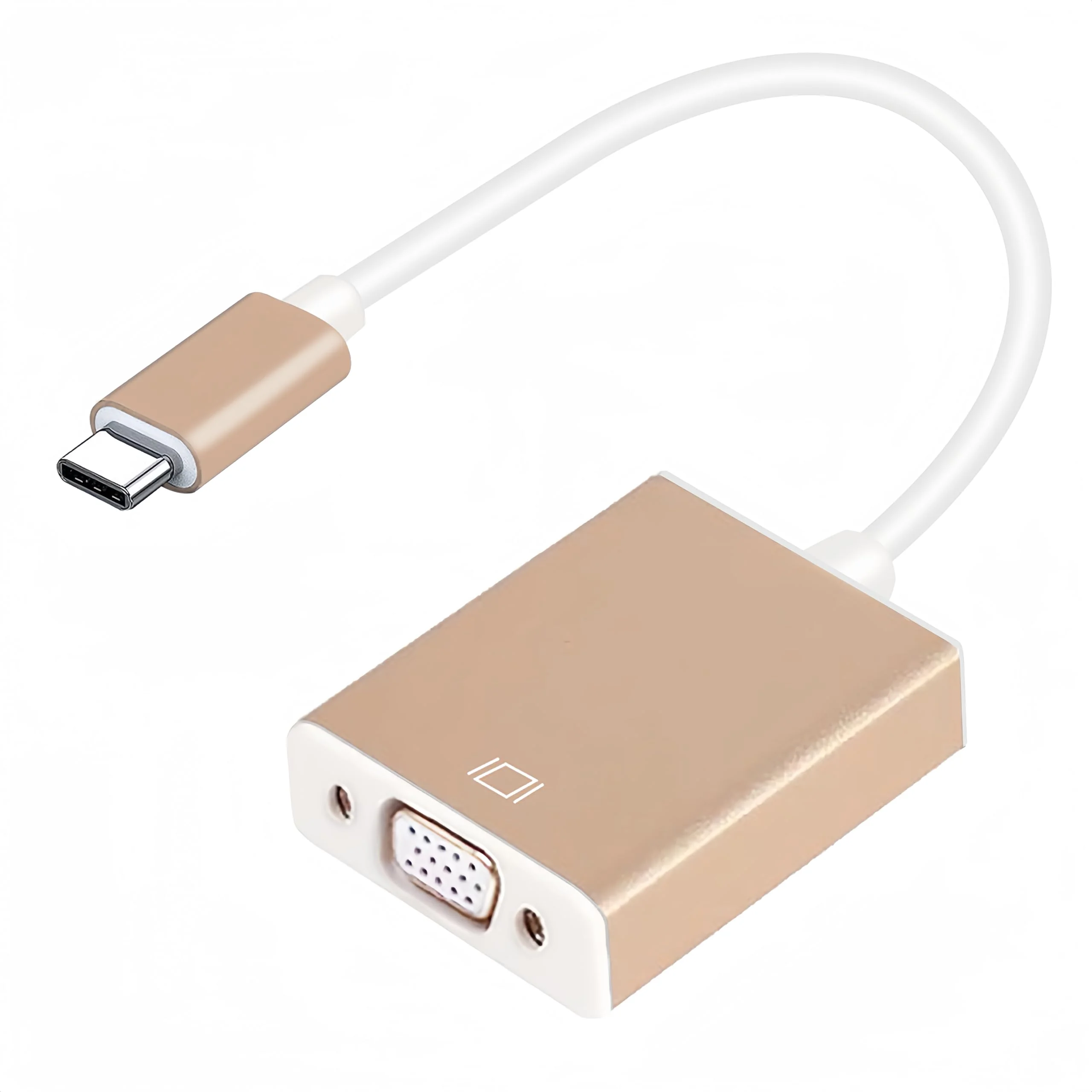 GEMBIRD USB Type-C to VGA adapter cable 15cm black