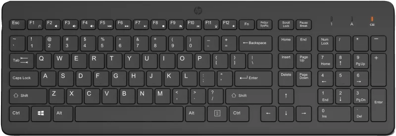 HP Keyboard Wireless 225, Culoare: Negru, Dimensiuni: 425,9 x 146,1 x 26,8 mm, Greutate: 0.42kg, Garantie 1 an