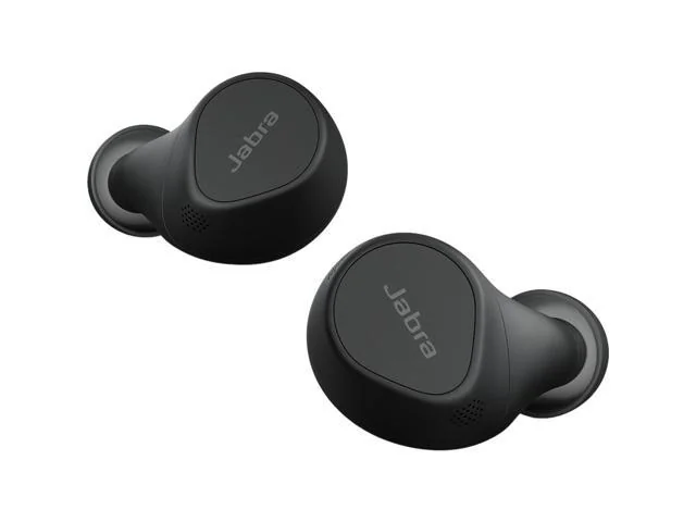 Evolve2 Buds UC True wireless earphones with mic in-ear Bluetooth active noise cancelling USB-C via BT adapter black Zoom Jabra