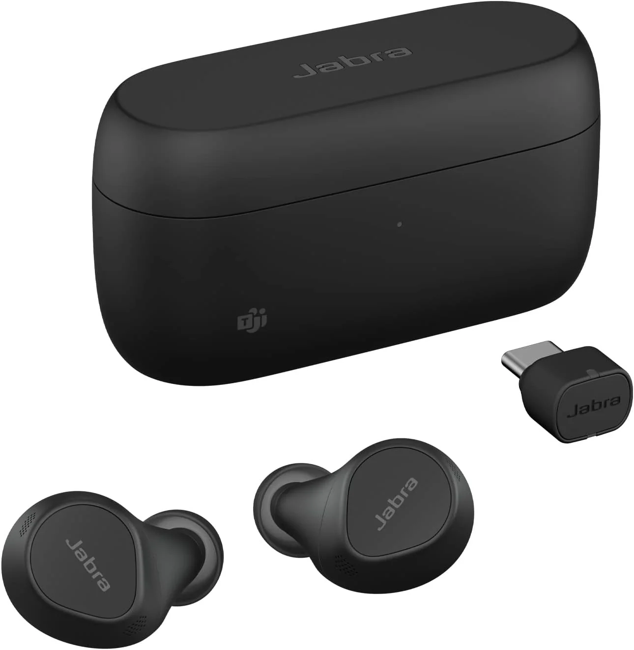 JABRA Evolve2 Buds UC True wireless earphones with mic in-ear Bluetooth active noise cancelling USB-A via BT adapter black Zoom