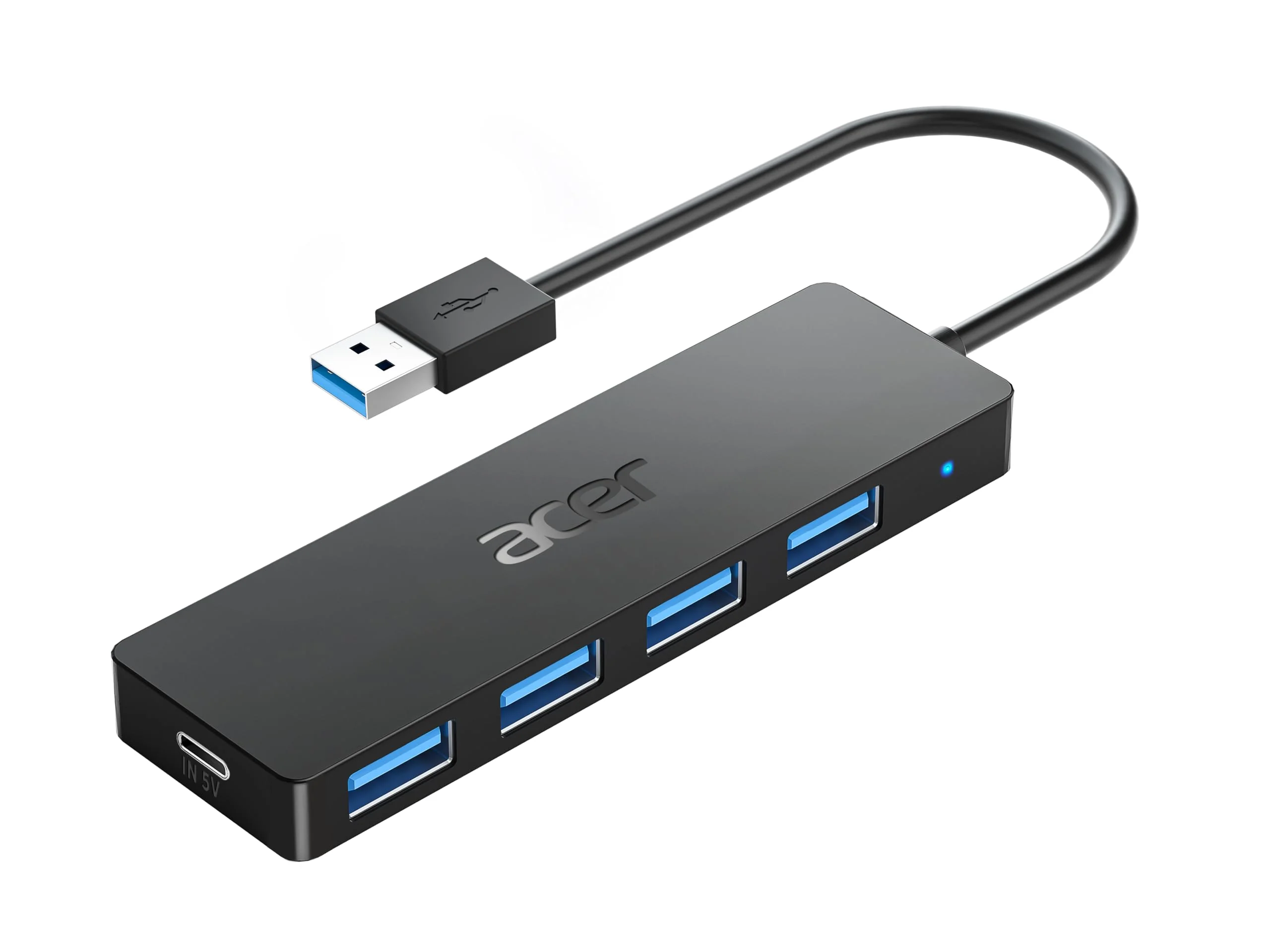 4-port USB HUB 1 x USB 3.1 + 3 x USB 2.0 black Gembird