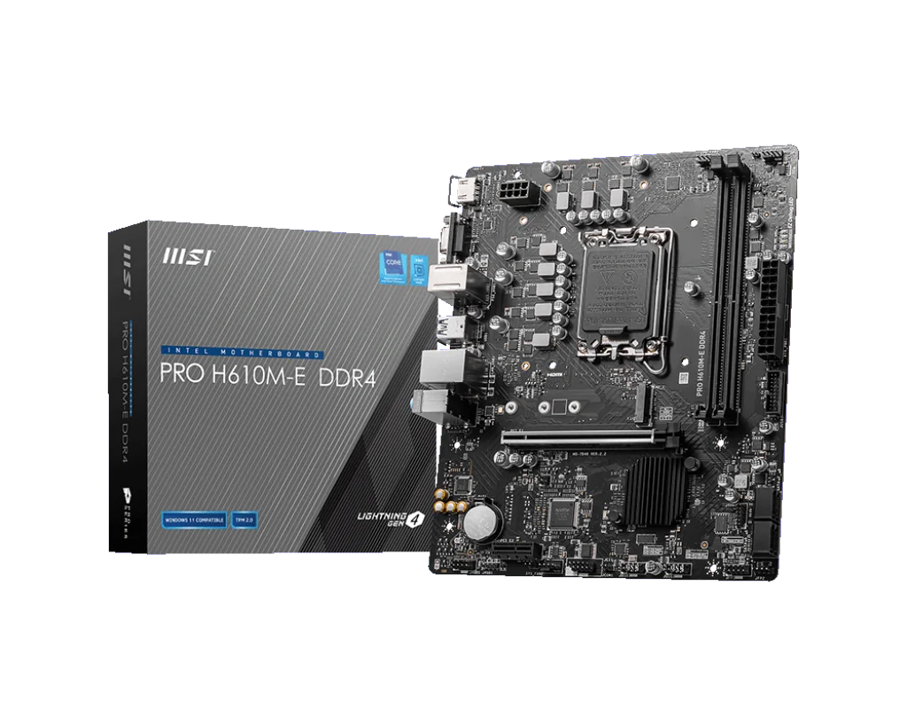 MSI PRO H610M-E LGA 1700 2xDDR4 HDMI VGA USB MB