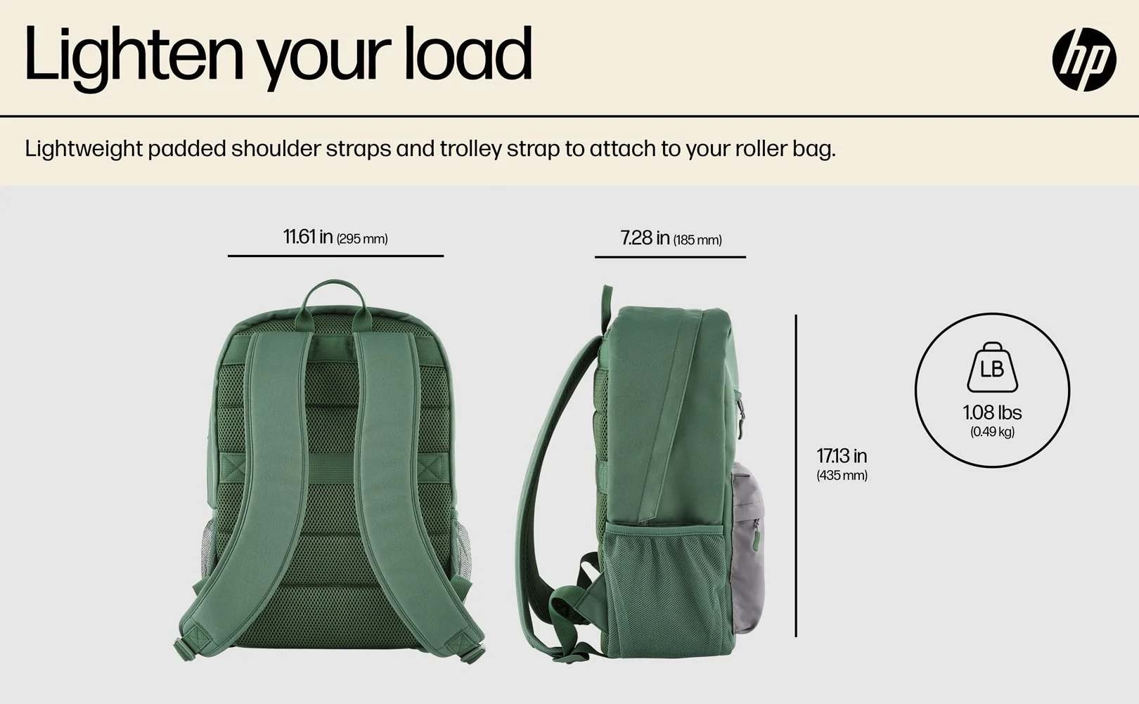 HP Campus Green Backpack