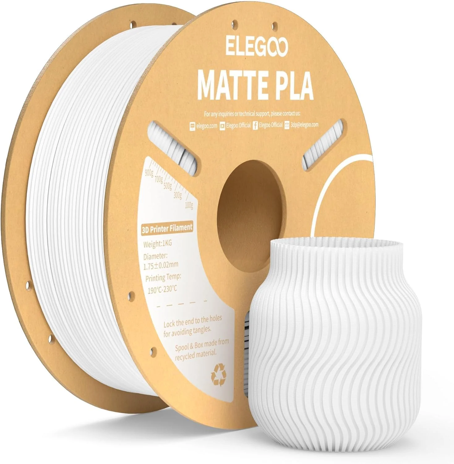 GEMBIRD Filament Matte PLA Orange 1.75mm 1kg