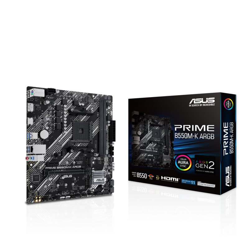 ASUS PRIME B550M-K ARGB M4 B550 2DIMM DUAL M.2 AURA MB m4 | Altamag.ro