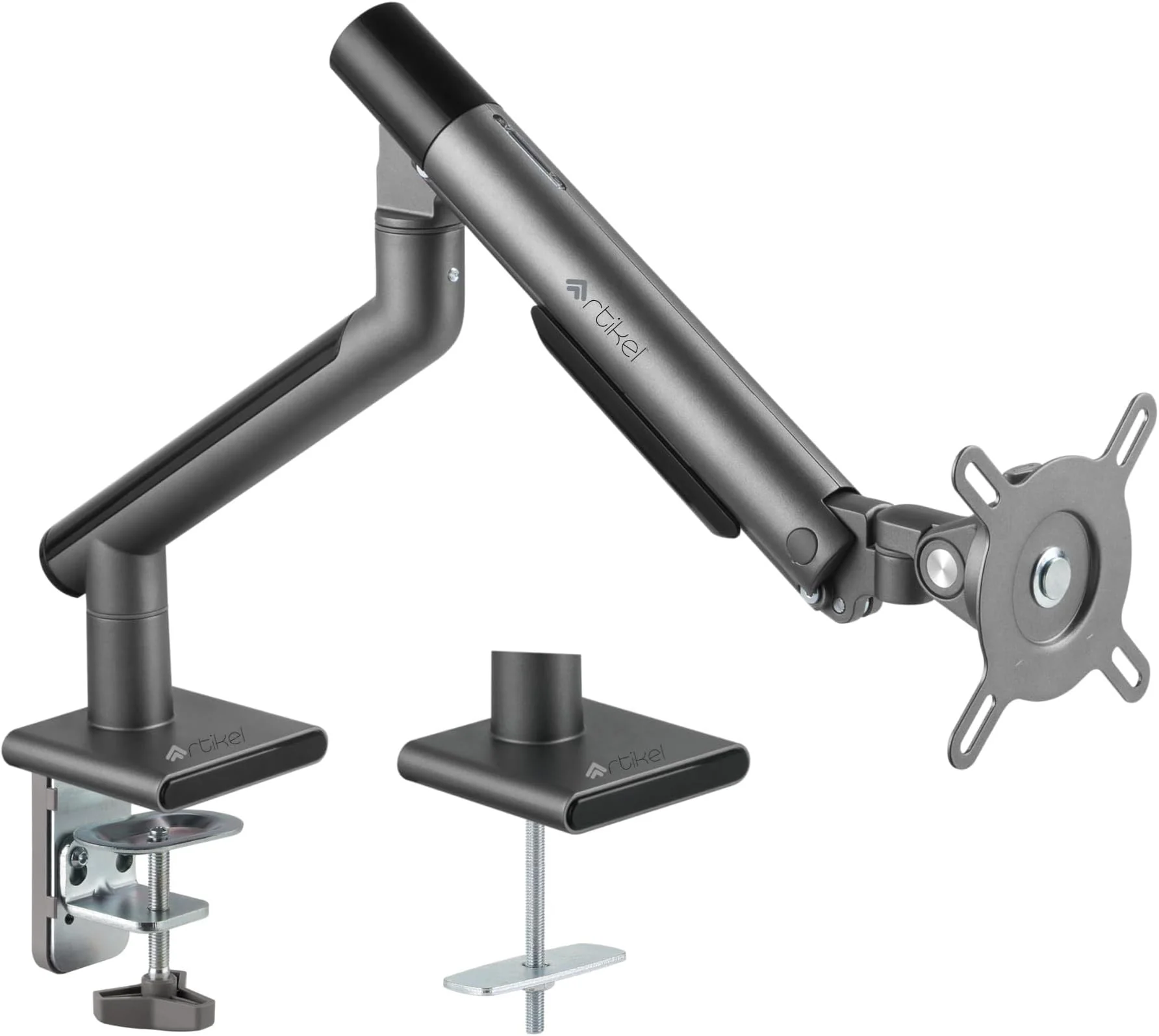 GEMBIRD Desk mounted adjustable monitor arm space grey
