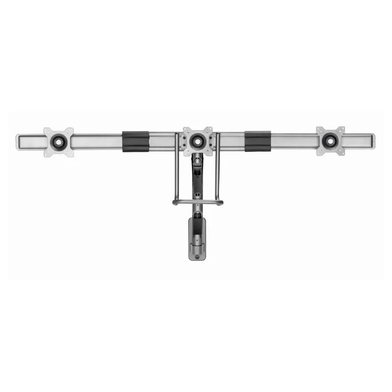 Wall mounted adjustable monitor arm for 3 monitors Gembird