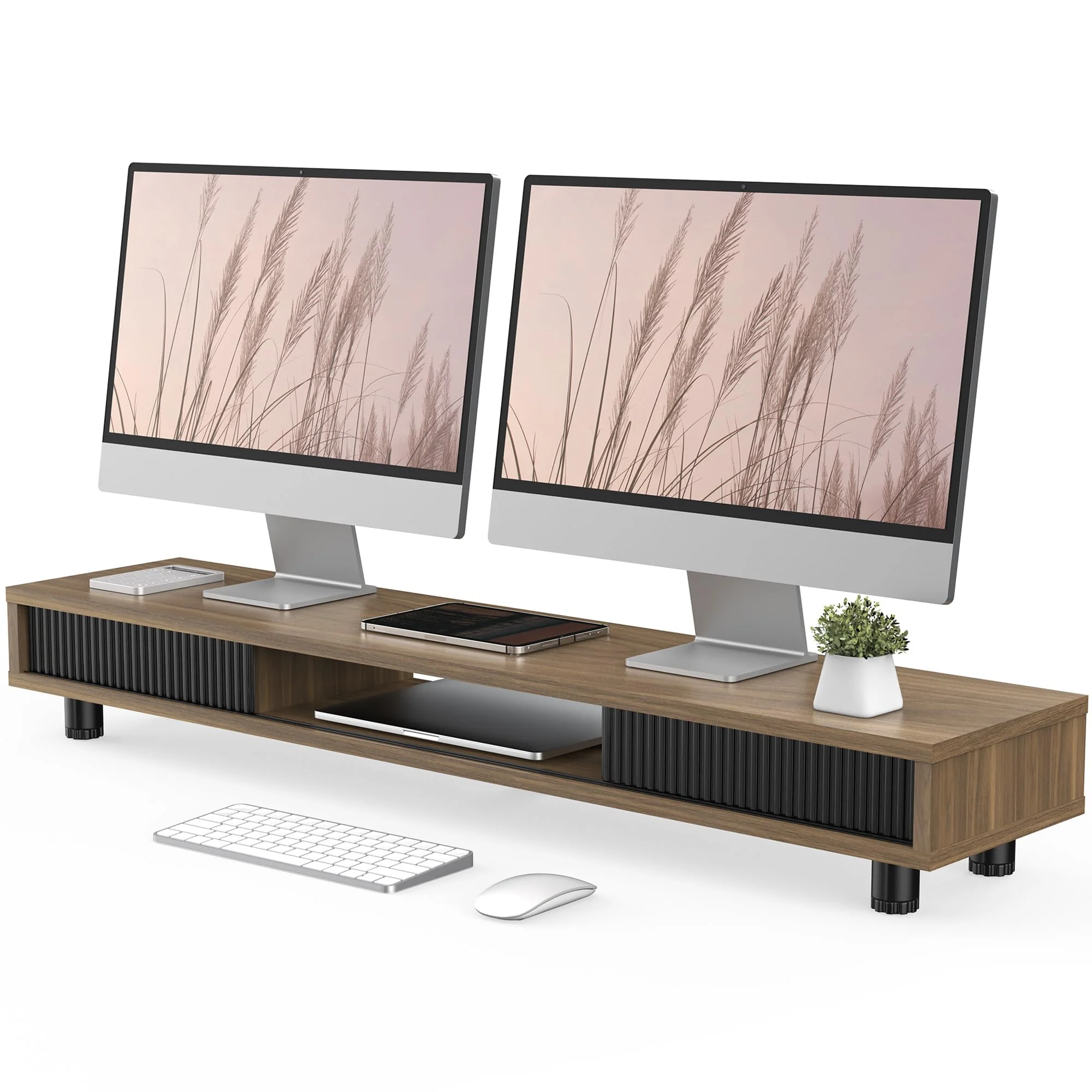GEMBIRD Monitor stand for 2 monitors - long rectangle