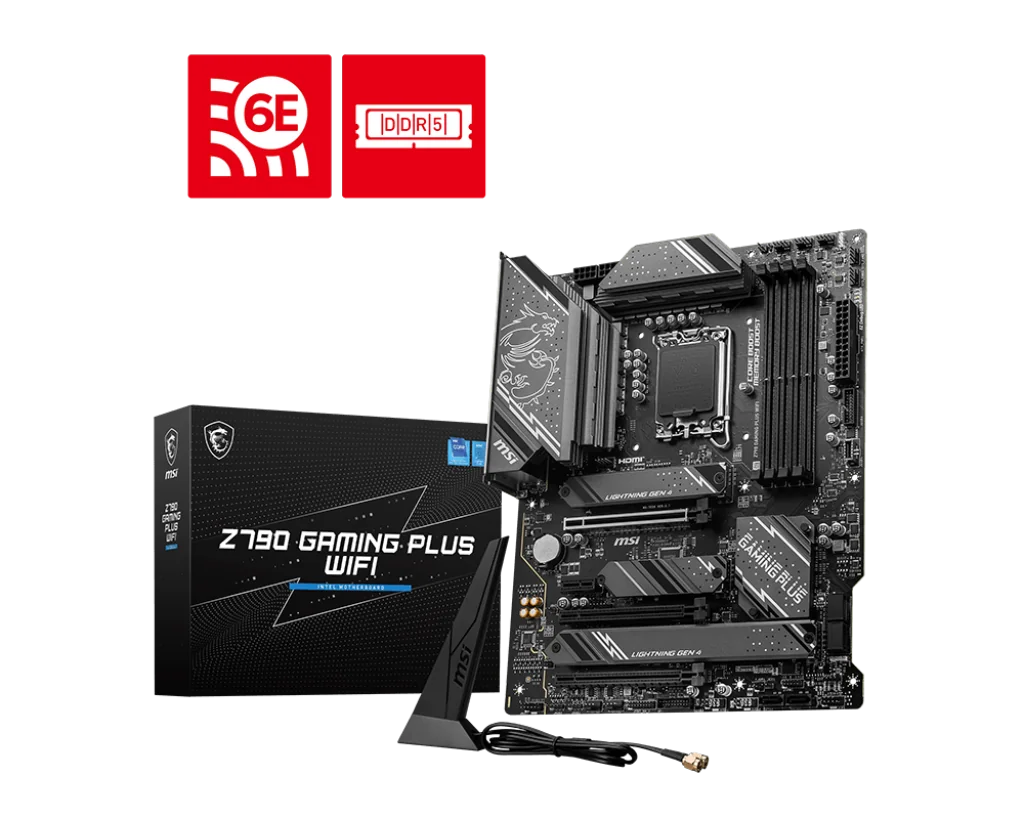 MSI Z790 GAMING PLUS WIFI LGA1700 4xDDR5 ATX HDMI DP USB MB
