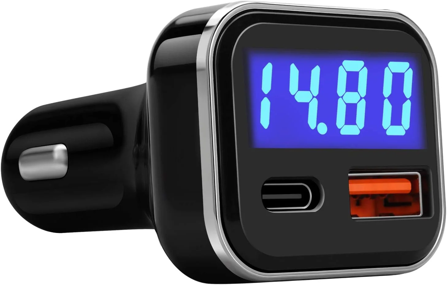 GEMBIRD TA-U2QC3-CAR-02 2port USB car fast charger Type-C PD 18W black