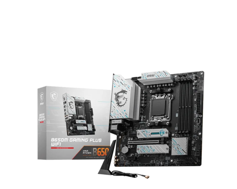 MSI B650M GAMING PLUS WIFI DDR5 AM5 mATX HDMI DP