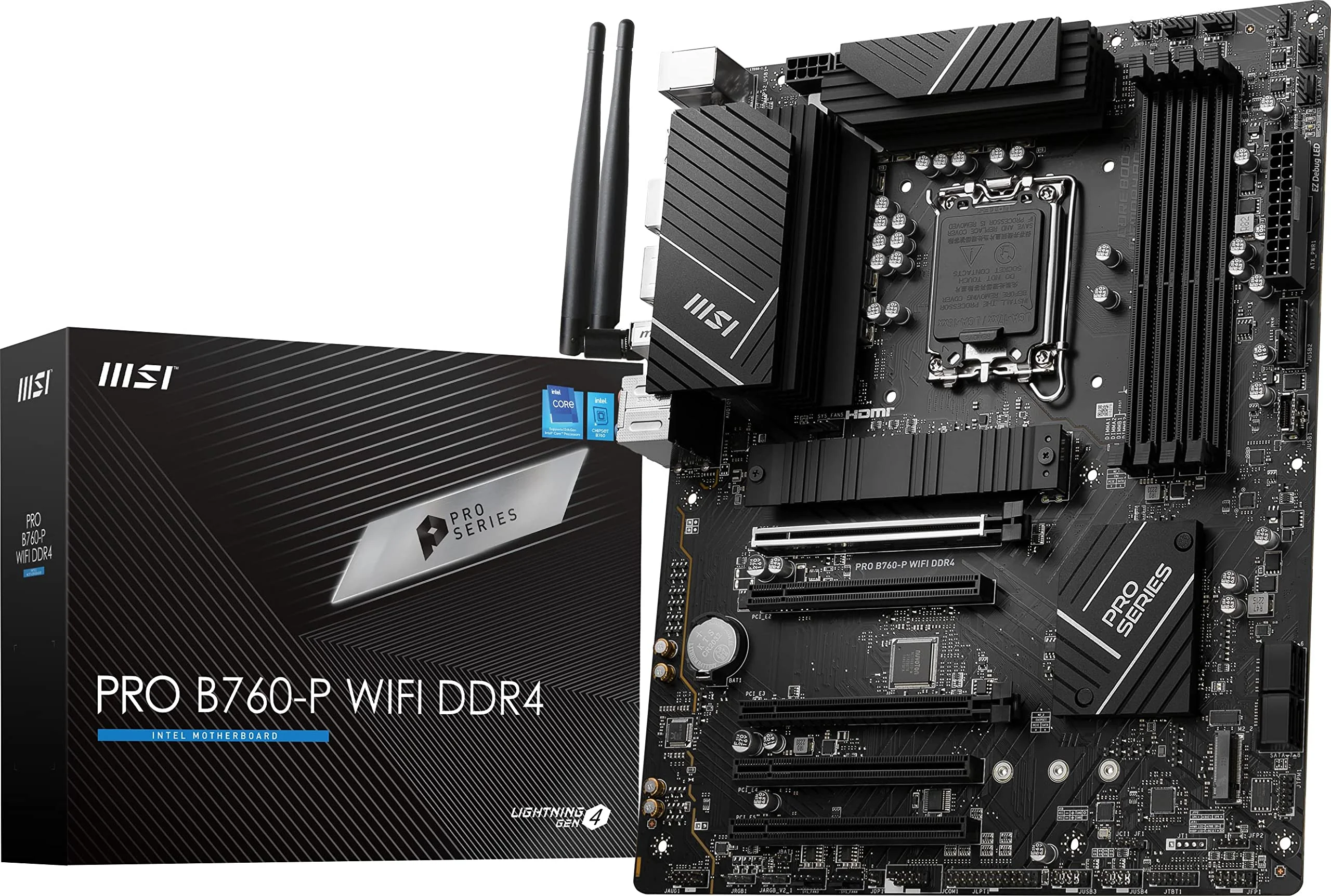 MSI PRO B760-P II DDR5 LGA1700 4xDDR5 ATX HDMI DP USB MB