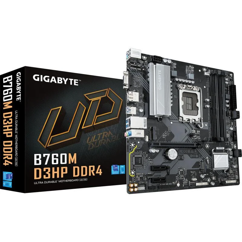 B760M D3HP DDR4 LGA1700 4xDDR4 4xSATA 2xM.2 Gigabyte