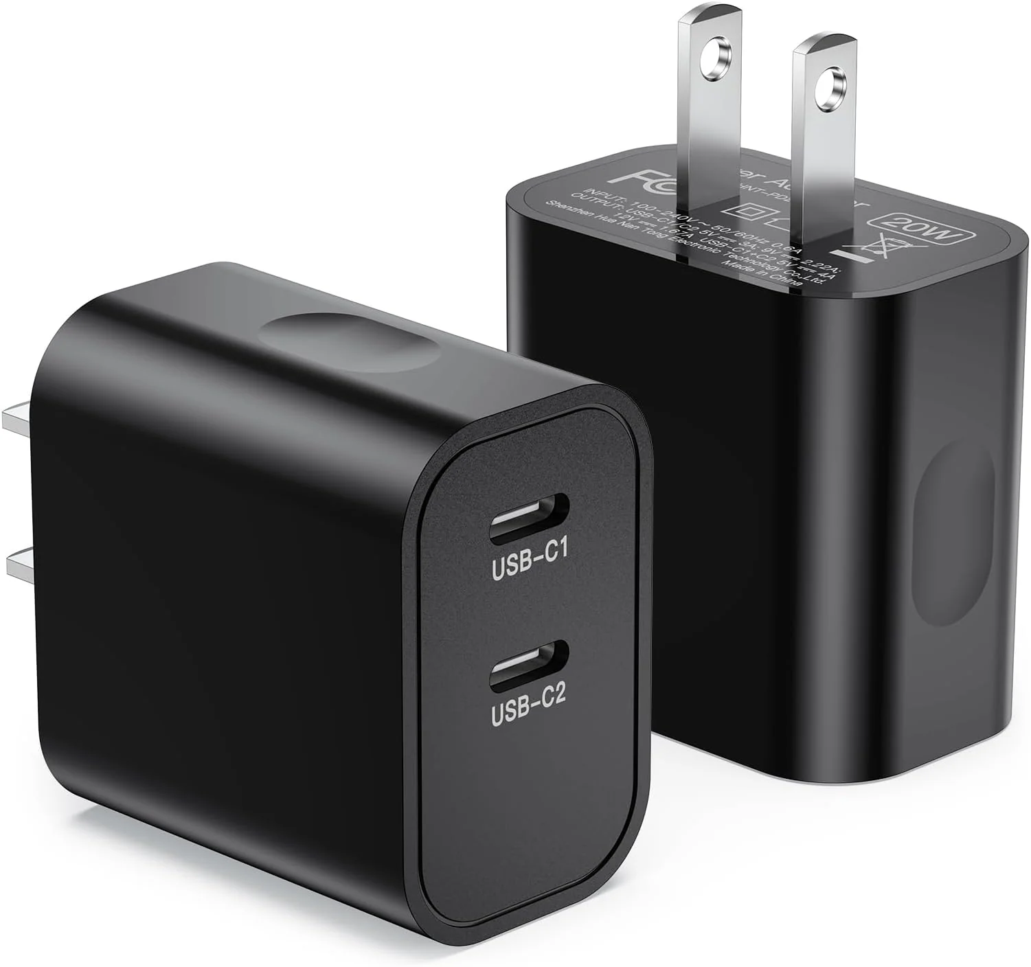 GEMBIRD 2-port universal USB charger A+C 2.4 A black